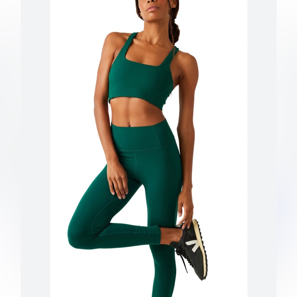 FP Movement Never Better Racerback Bra Dark Green